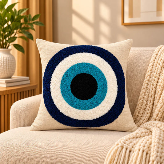 Oceanic Circle Cushion Cover