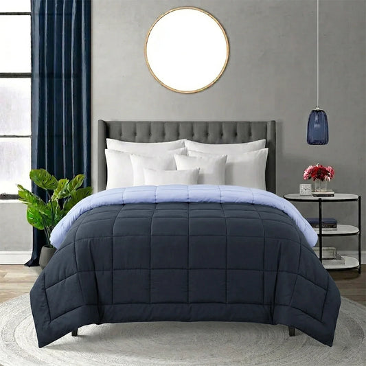 Cozy Dark Blue Comforter – (Queen Size)