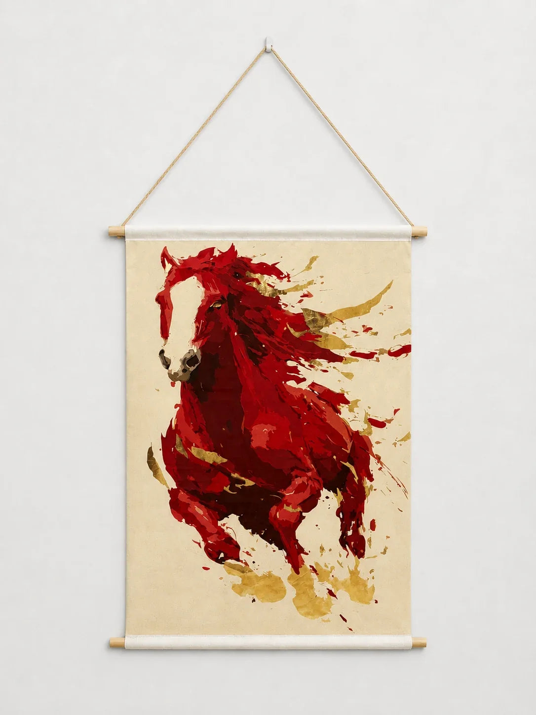 Red Thunder – Horse Wall Hanging