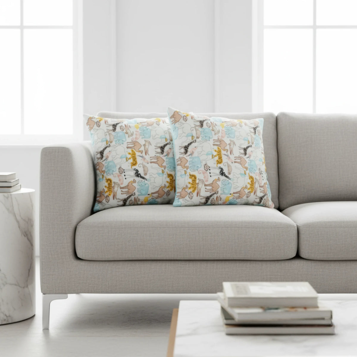 Safari Animal Printed Cushion Covers