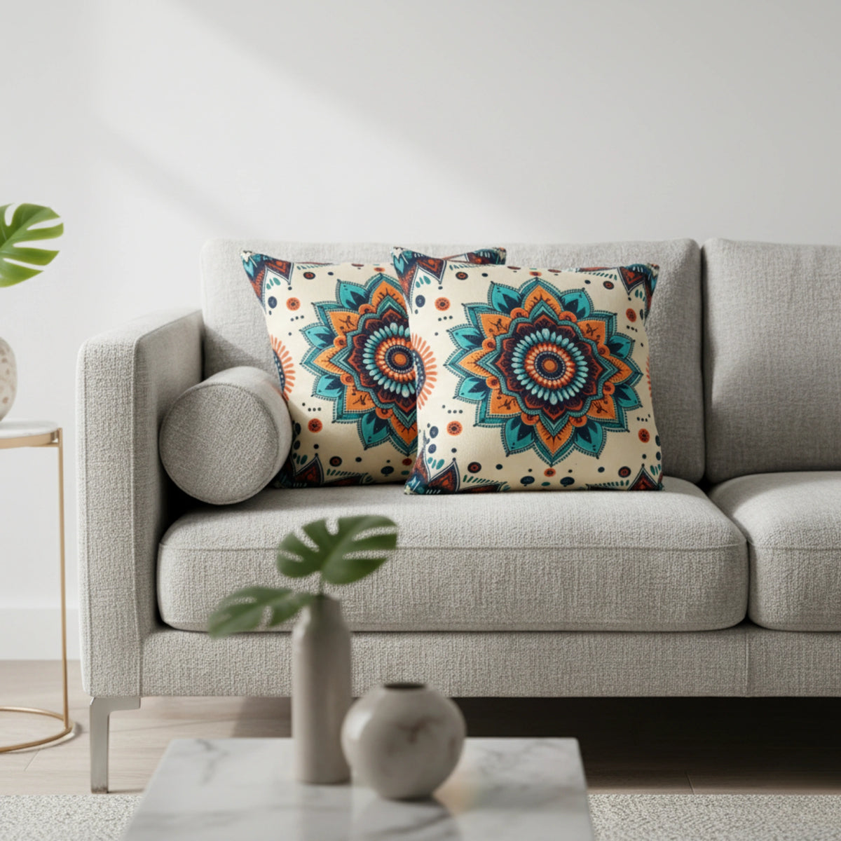 Royal Mandala Bloom Cushion Covers