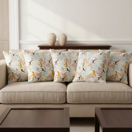Safari Animal Printed Cushion Covers