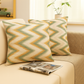 Earth Tone Ikat Zigzag Pattern Cushion Covers