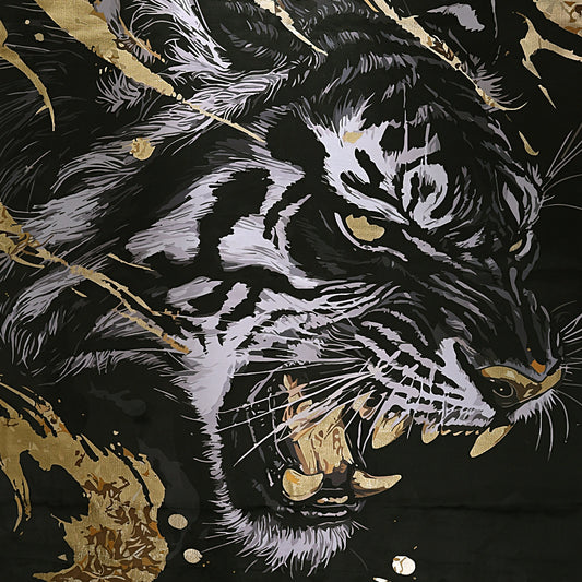 Golden Shadow Tiger Carpet