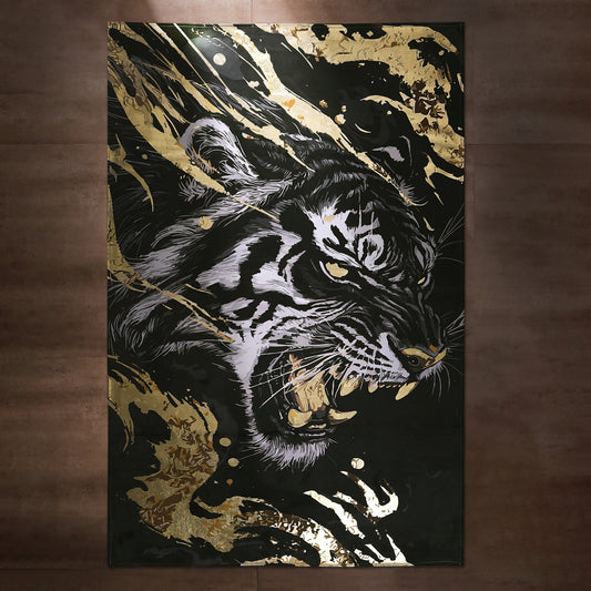 Golden Shadow Tiger Carpet