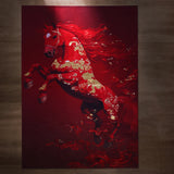 Crimson Thunder Horse Carpet