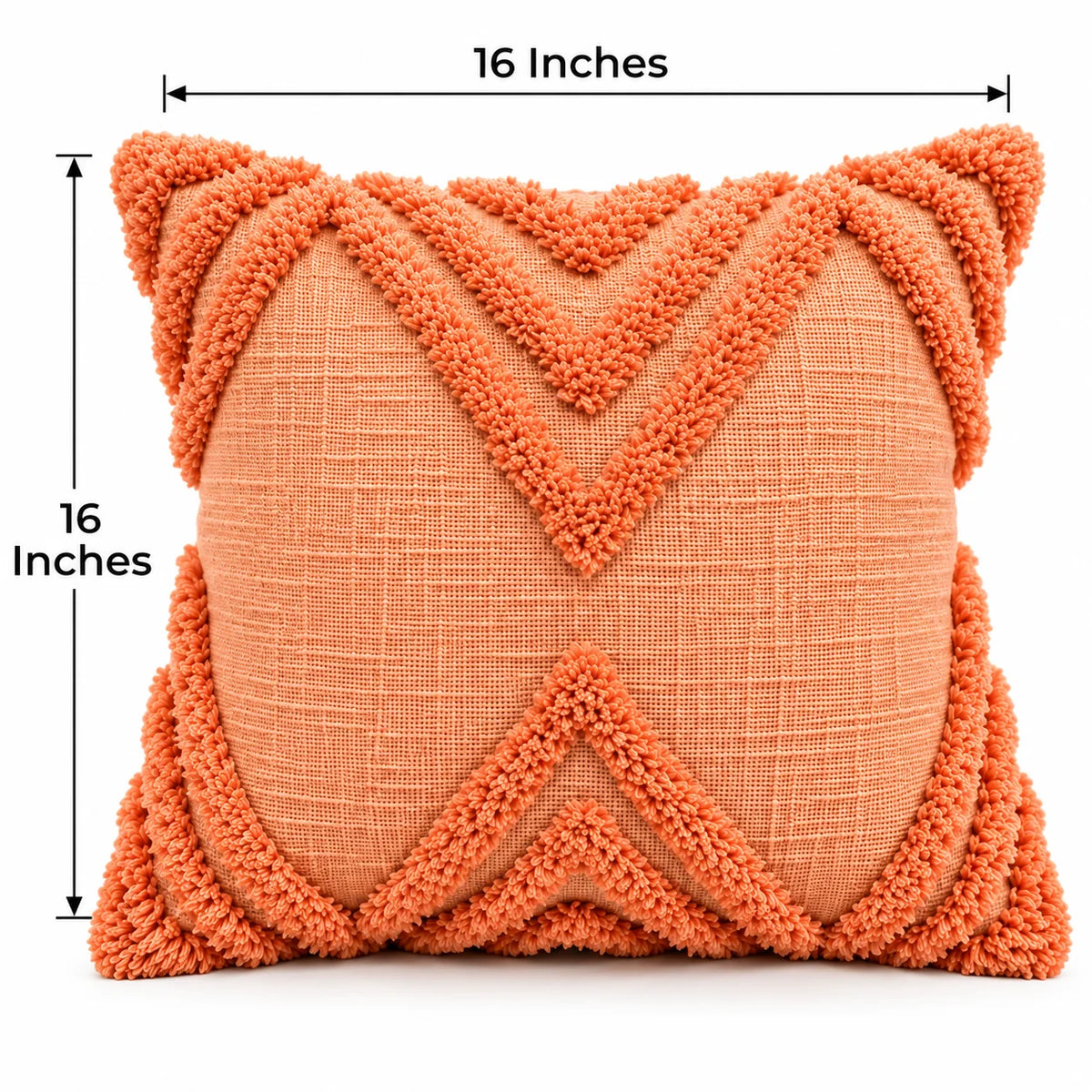 Coral Chevron Cushion Cover