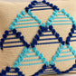 Azure Tribal Weave Cushion Cover
