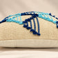 Azure Tribal Weave Cushion Cover