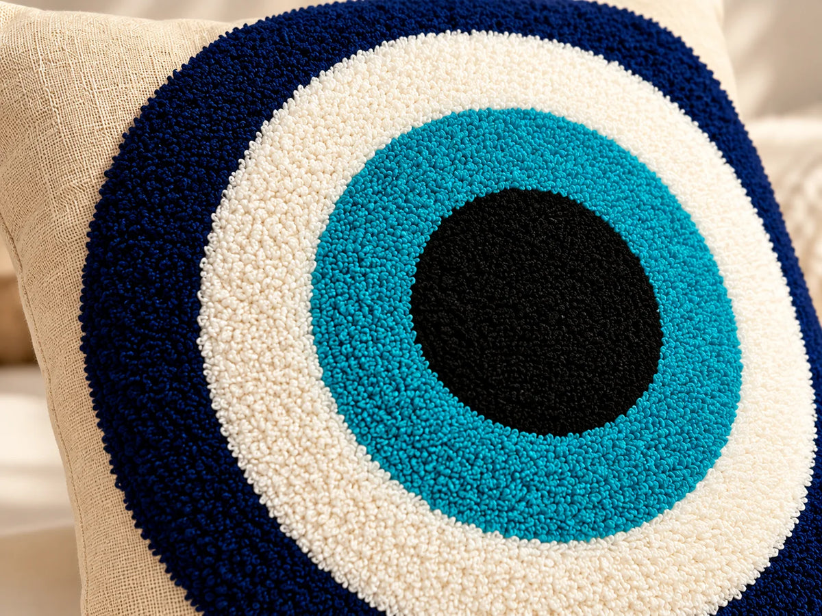 Oceanic Circle Cushion Cover