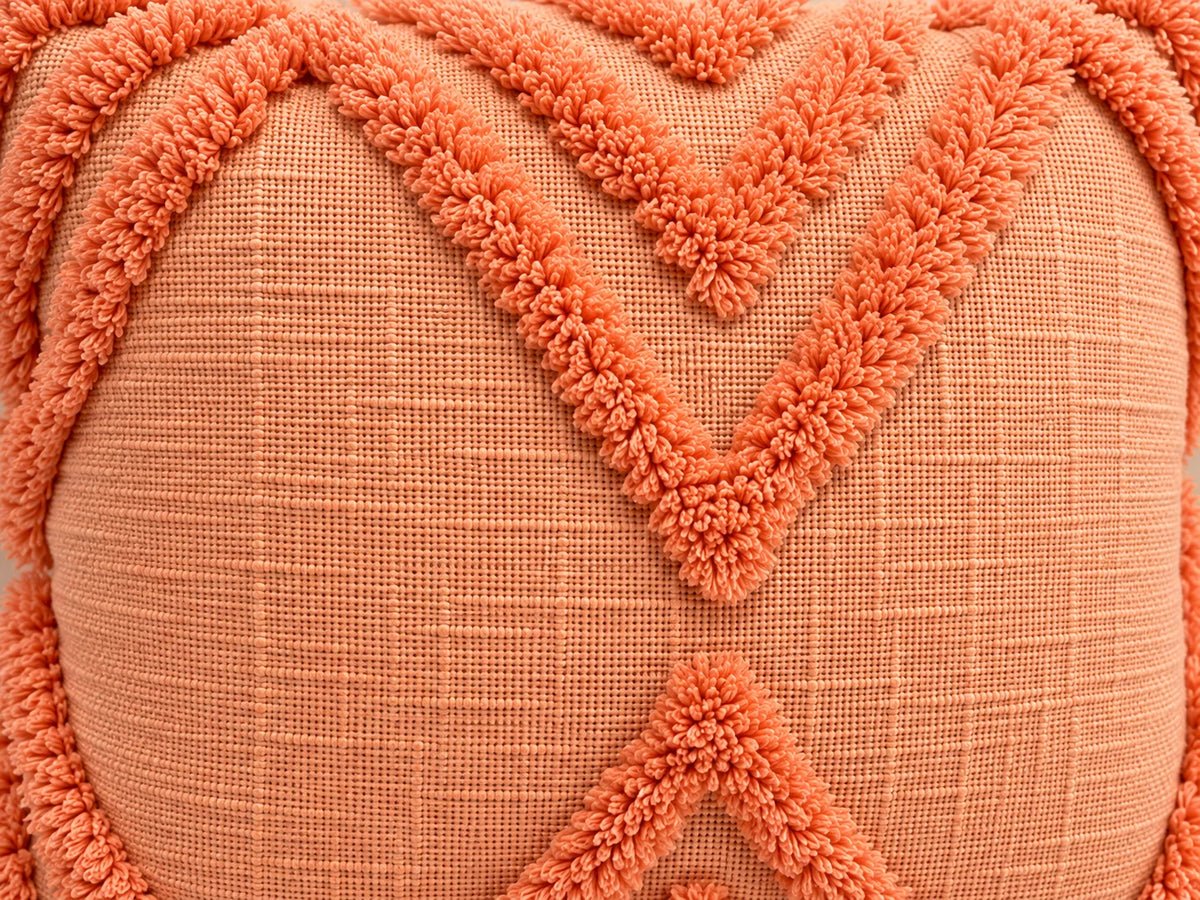 Coral Chevron Cushion Cover