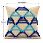 Azure Tribal Weave Cushion Cover