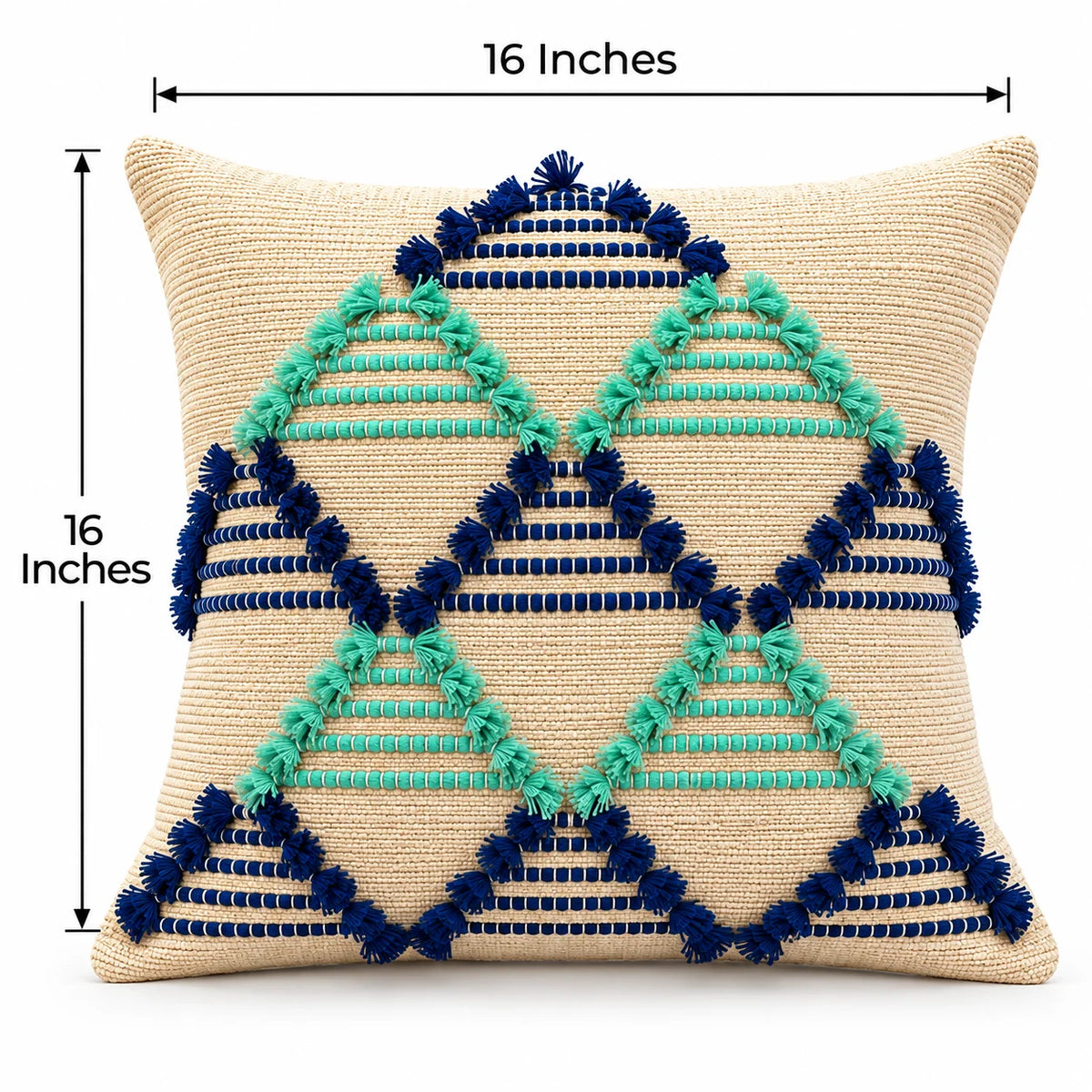 Emerald Harmony Cushion Cover