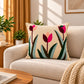 Blooming Tulip Cushion Cover