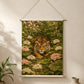 Tiger in the Lotus Garden - Wall Hanging