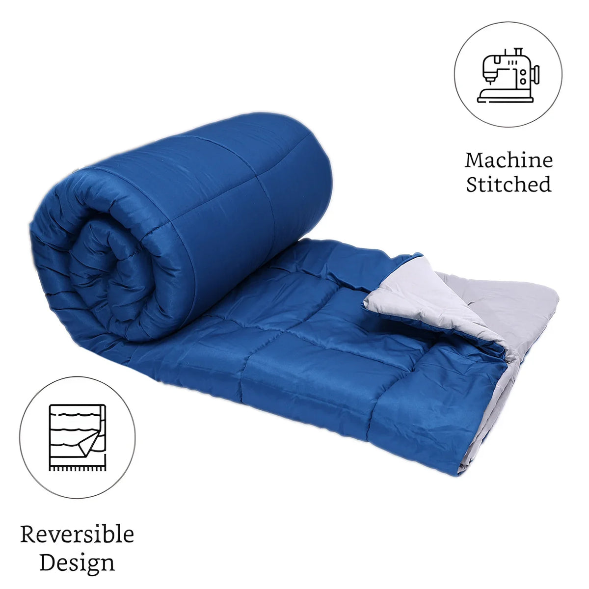 Cozy Light Blue Comforter – (Queen Size)