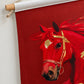Royal Crimson Horse – Wall Hanging