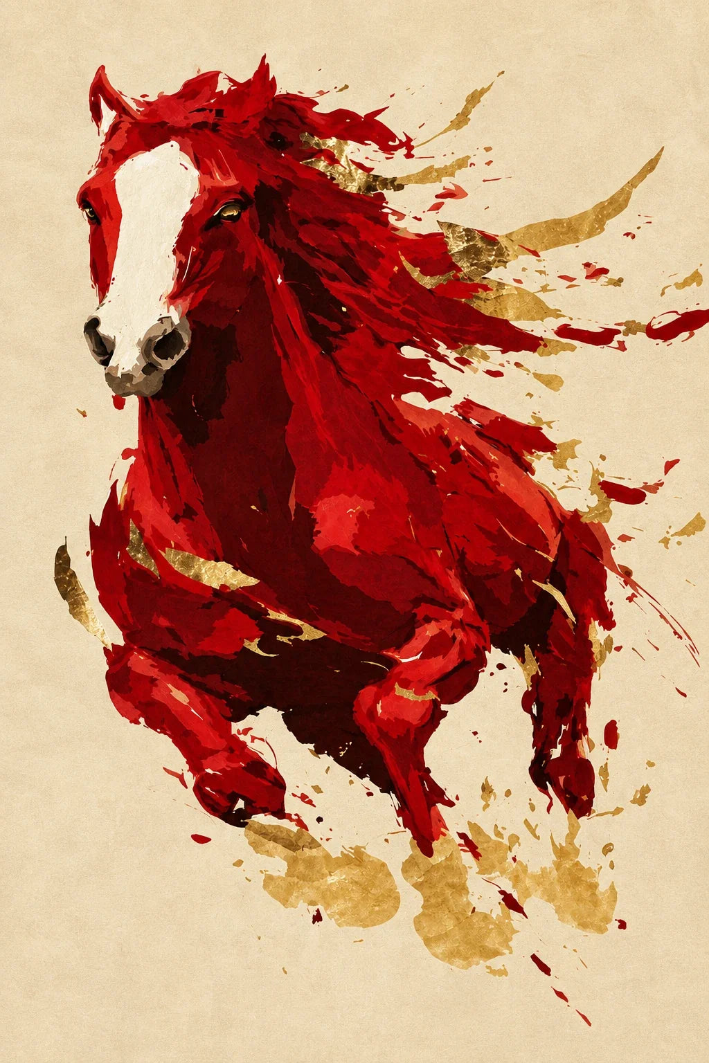 Red Thunder – Horse Wall Hanging