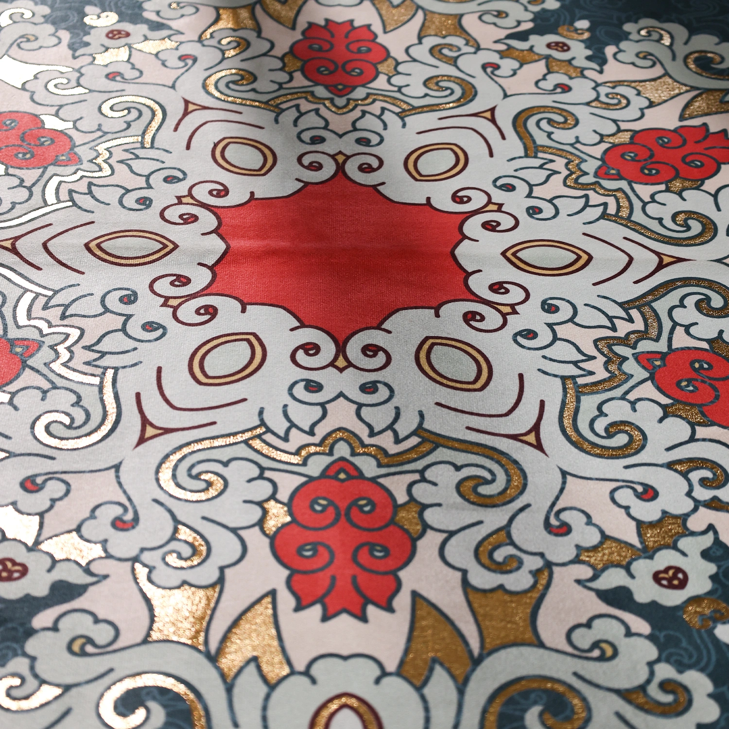 Blue Majesty Printed Carpet | Soft Chenille | Anti-Skid - Image 4