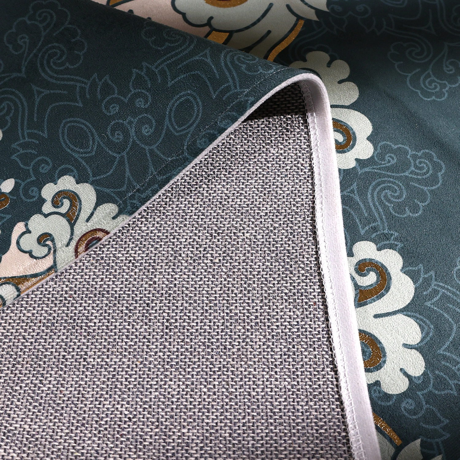 Blue Majesty Printed Carpet | Soft Chenille | Anti-Skid - Image 5