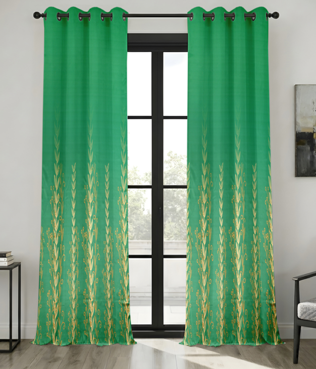 Blush Aura Pattern Blackout Curtain Set
