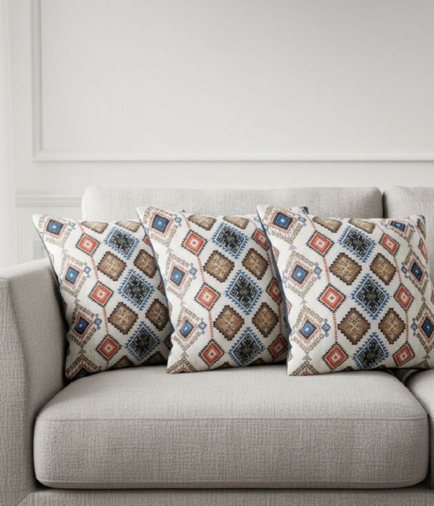 Ethnic Geo Diamond Pattern Cushion Covers