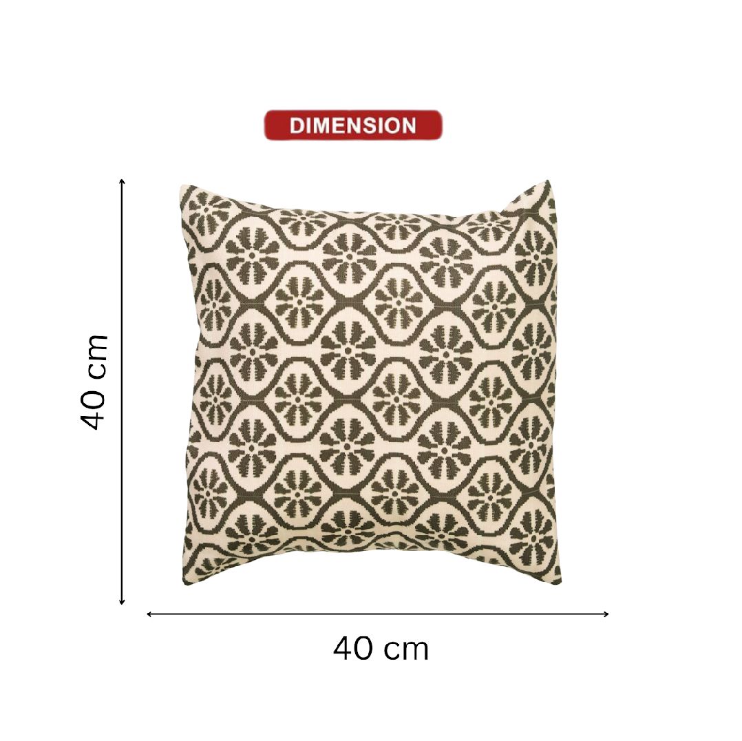 Olive Medallion Trellis Cushion Covers