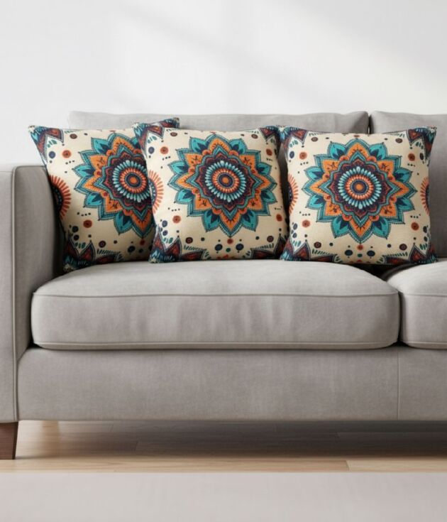 Royal Mandala Bloom Cushion Covers