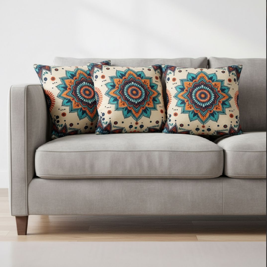 Royal Mandala Bloom Cushion Covers
