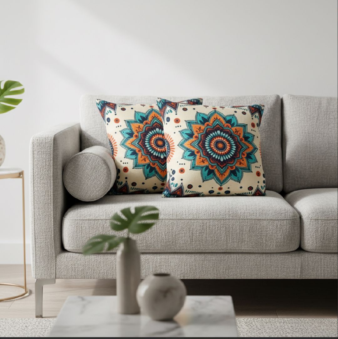 Royal Mandala Bloom Cushion Covers
