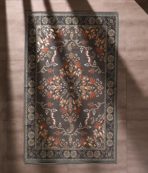 Midnight Heritage Floral Carpet